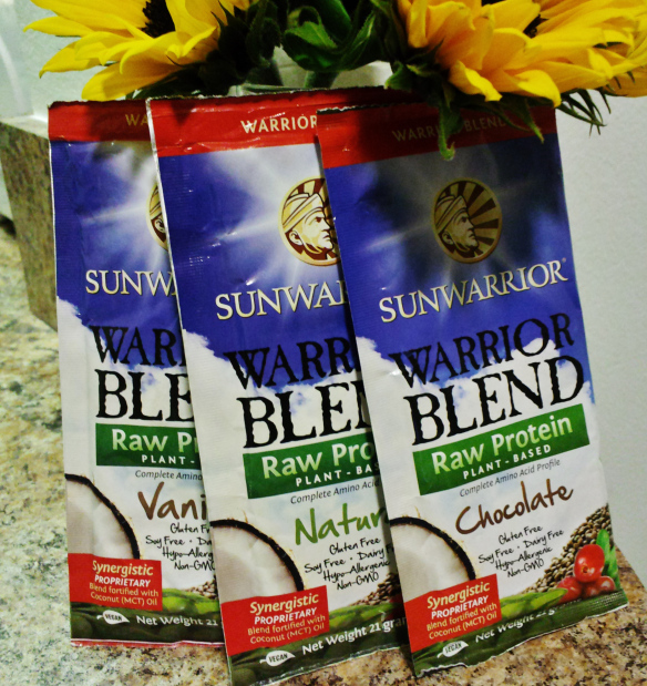 sample packs of Sun Warrior protein